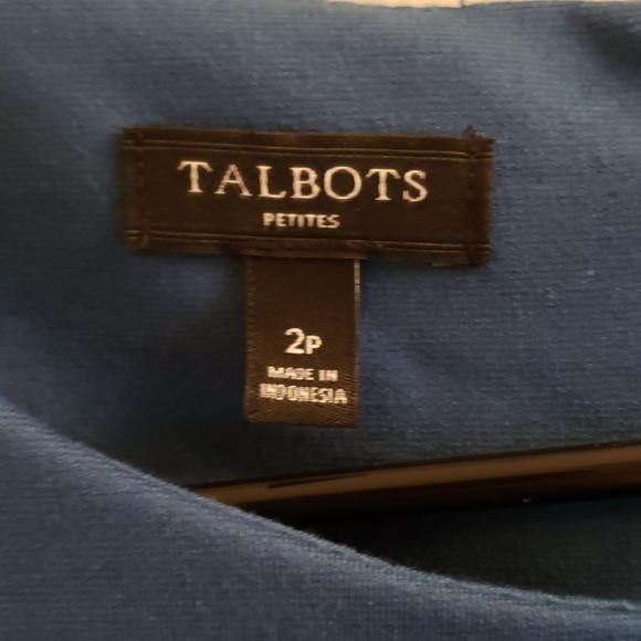 Women's Blue Green Dress by Talbots 2P - Picture 2 of 6